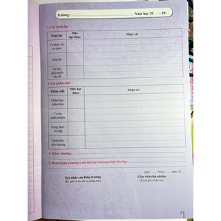 Sổ Học Bạ Tiểu Học theo TT27/2018. - Văn phòng phẩm Thu Thảo