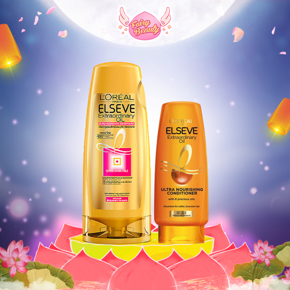 [L'OREAL PARIS] Dầu Xả Suôn Mượt Tóc Chiết Xuất Tinh Dầu Hoa Elseve Extraordinary Oil Ultra-Nourishing Conditioner 280ml