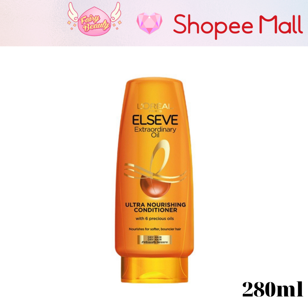 [L'OREAL PARIS] Dầu Xả Suôn Mượt Tóc Chiết Xuất Tinh Dầu Hoa Elseve Extraordinary Oil Ultra-Nourishing Conditioner 280ml