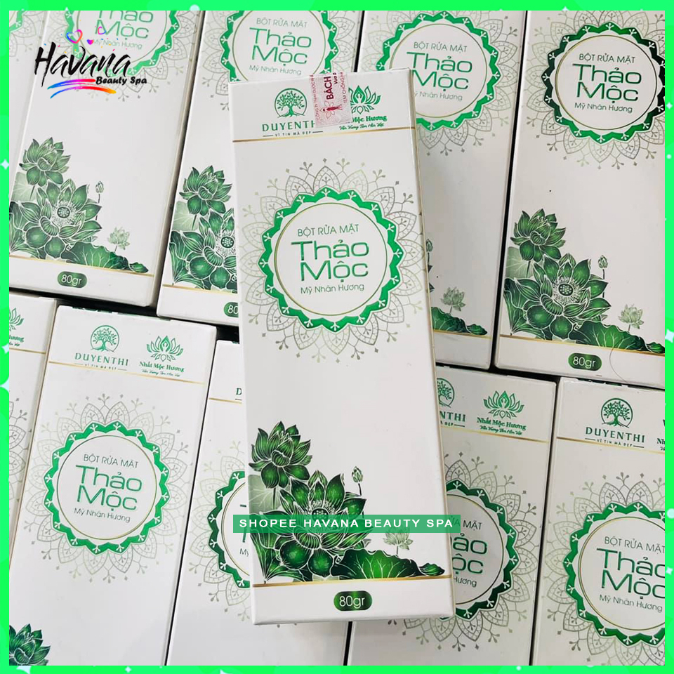Bột Rửa Mặt Mỹ Nhân Hương ( Hộp 80g Mẫu Mới) - Rửa Mặt Thảo Mộc Nhất Mộc Hương