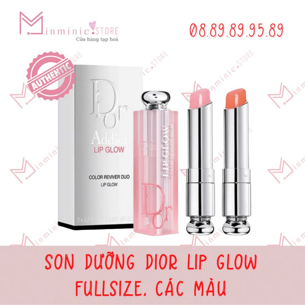 Son dưỡng môi Dior Lip Glow fullsize, các màu