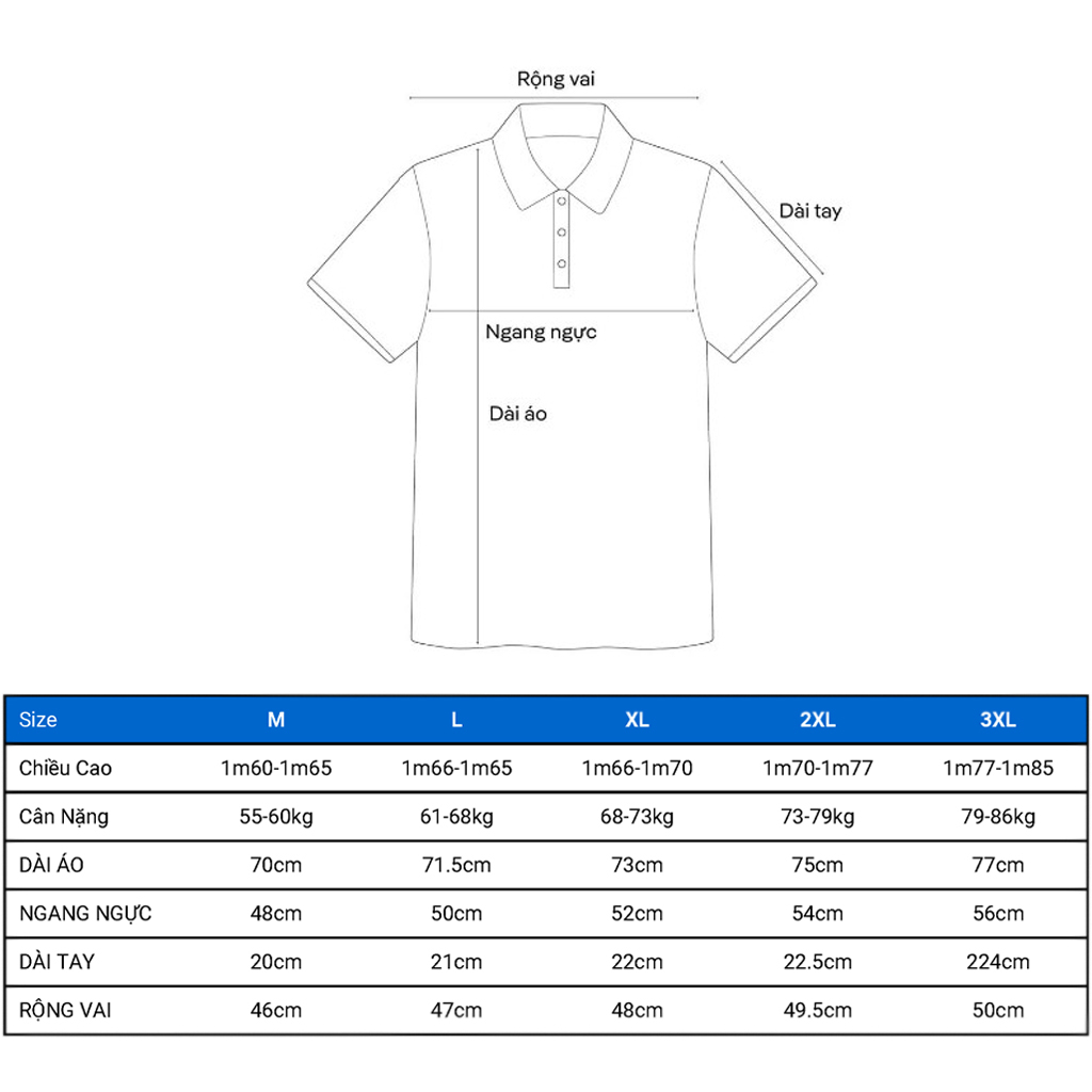 Combo 3 Áo Polo GustGo Nam Basic Trơn Co Giãn Thoải Mái Full Size