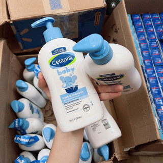 ( Có Bill Mỹ) Sữa tắm gội Cetaphil Baby Wash & Shampoo with Organic Calendula chai 399ML/chai 230ml