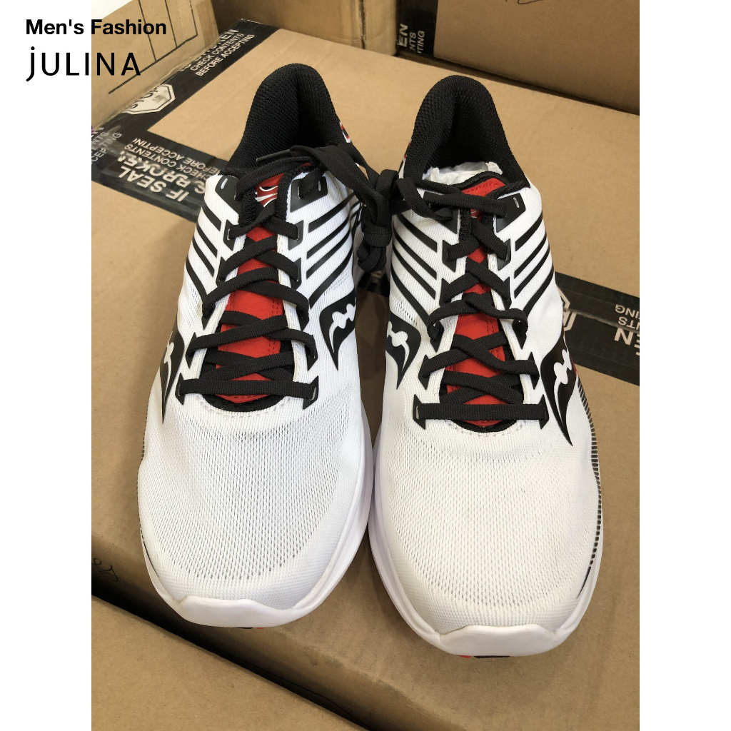 Giày thể thao sneaker nam Saucony kinvara màu trắng cao cấp siêu nhẹ và êm châm SIZE 44 NEW