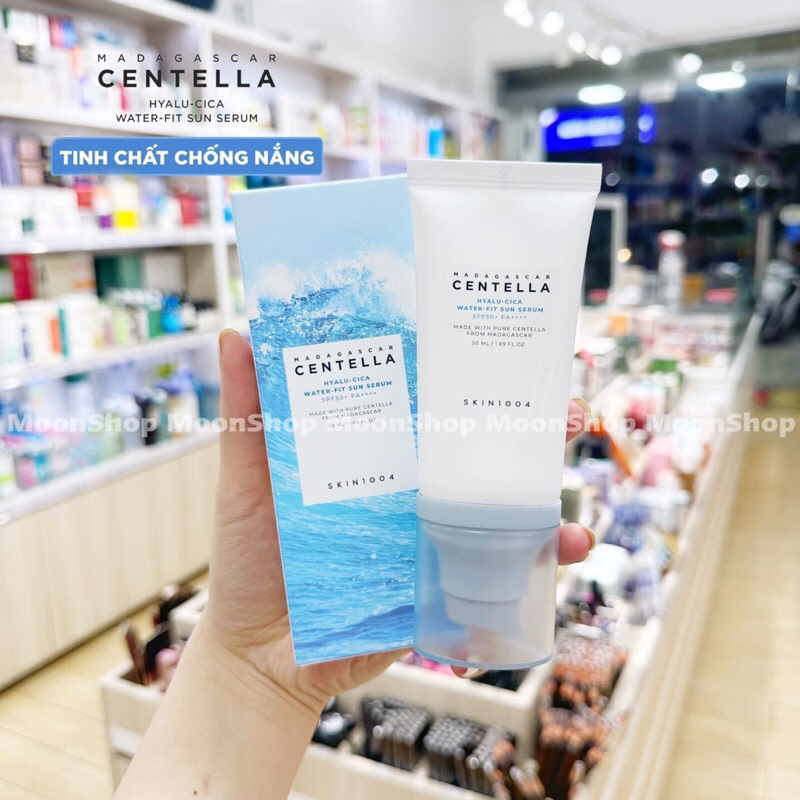 Kem chống nắng skin1004 𝐌𝐚𝐝𝐚𝐠𝐚𝐬𝐜𝐚𝐫 𝐂𝐞𝐧𝐭𝐞𝐥𝐥𝐚 𝐇𝐲𝐚𝐥𝐮-𝐜𝐢𝐜𝐚 𝐖𝐚𝐭𝐞𝐫-𝐟𝐢𝐭 𝐒𝐮𝐧 𝐒𝐞𝐫𝐮𝐦 𝐒𝐏𝐅𝟓𝟎+ 𝐏𝐀++++