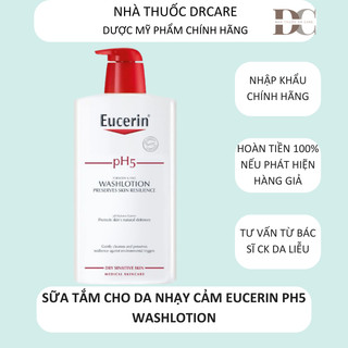 Sữa tắm Eucerin pH5 Washlotion cho da nhạy cảm 400ml-1000ml - Chính hãng - Nhà thuốc Drcare