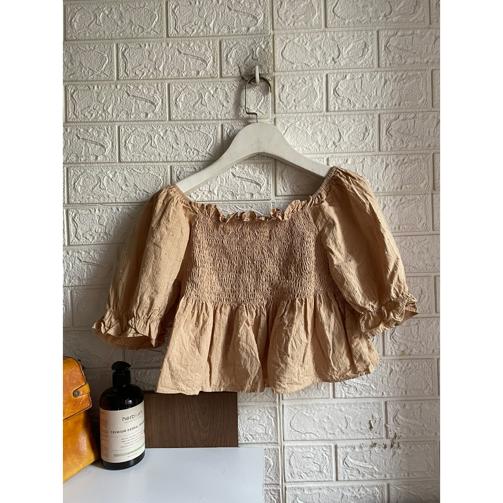 Áo croptop tay phồng