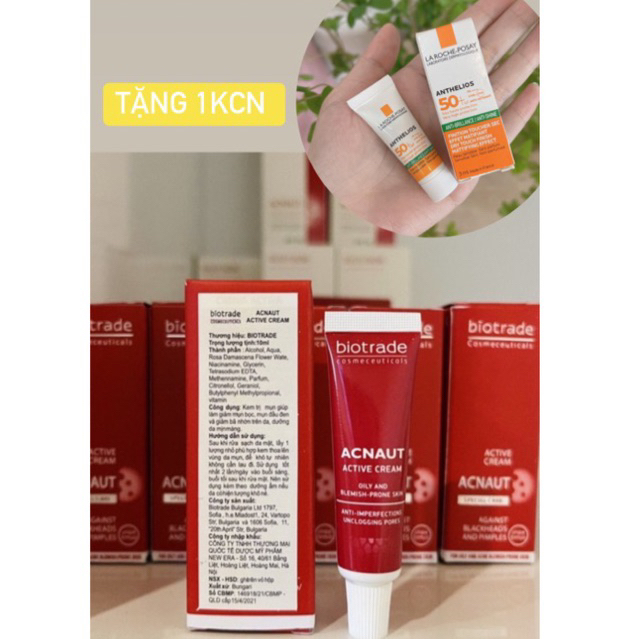 Kem bôi mụn Biotrade Acne Out Active Cream ( tặng kcn mini)