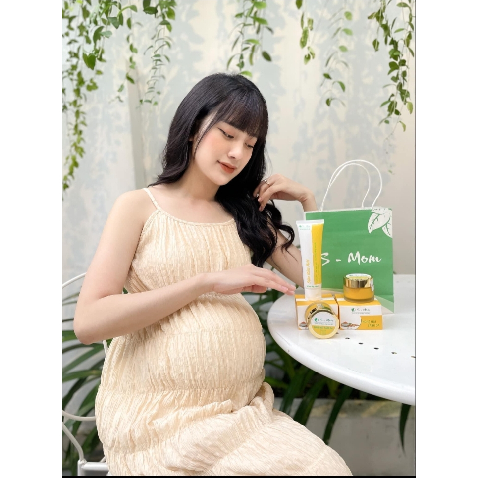 Kem nghệ S-Mom 50g giúp sáng da - đều màu - mờ sạm nám, kem dưỡng ẩm thiên nhiên an toàn cho mẹ bầu