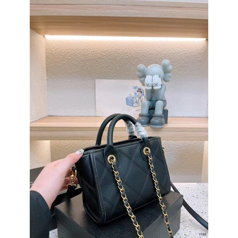 Túi Xách Cha.Nel Size 20cm Đen,Trắng