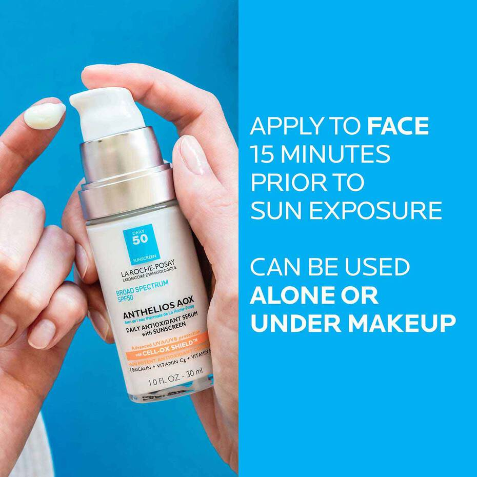 Dưỡng ẩm chống nắng hằng ngày La Roche posay Anthelios AOX Daily Antioxidant Serum spf50