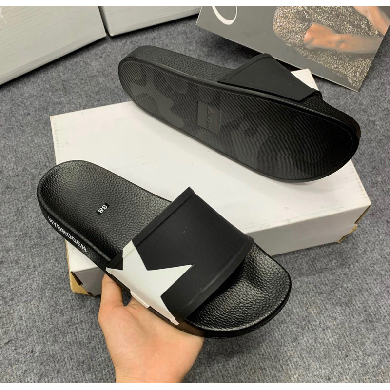 Dép quai ngang nam thời trang nam có hoạ tiết phối, Dép mùa hè phong cách giới trẻ btshop từ 38 đến 42.