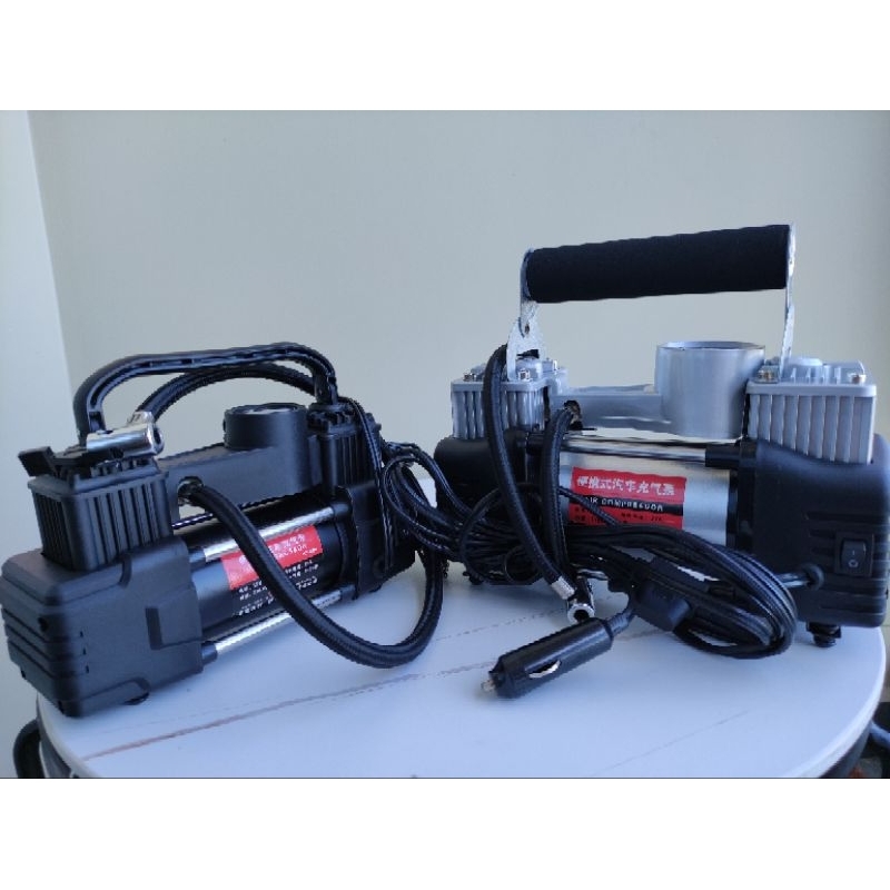 Bơm lốp xe ô tô xe máy 2 xilanh 12V đồng hồ điện tử tự ngắt chính hãng SUITU máy nén khi ô tô đi đường dài đi phượt