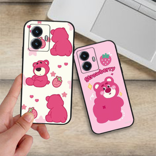 Ốp Vivo Y55 4G , Y55 5G 2022 hình gấu dâu loso hồng cute hot trend