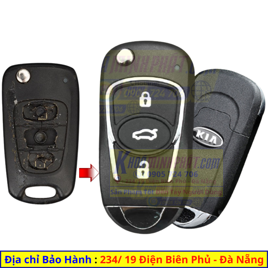 Vỏ chìa khóa xe Kia Morning, Carens, Cerato, Forte V48