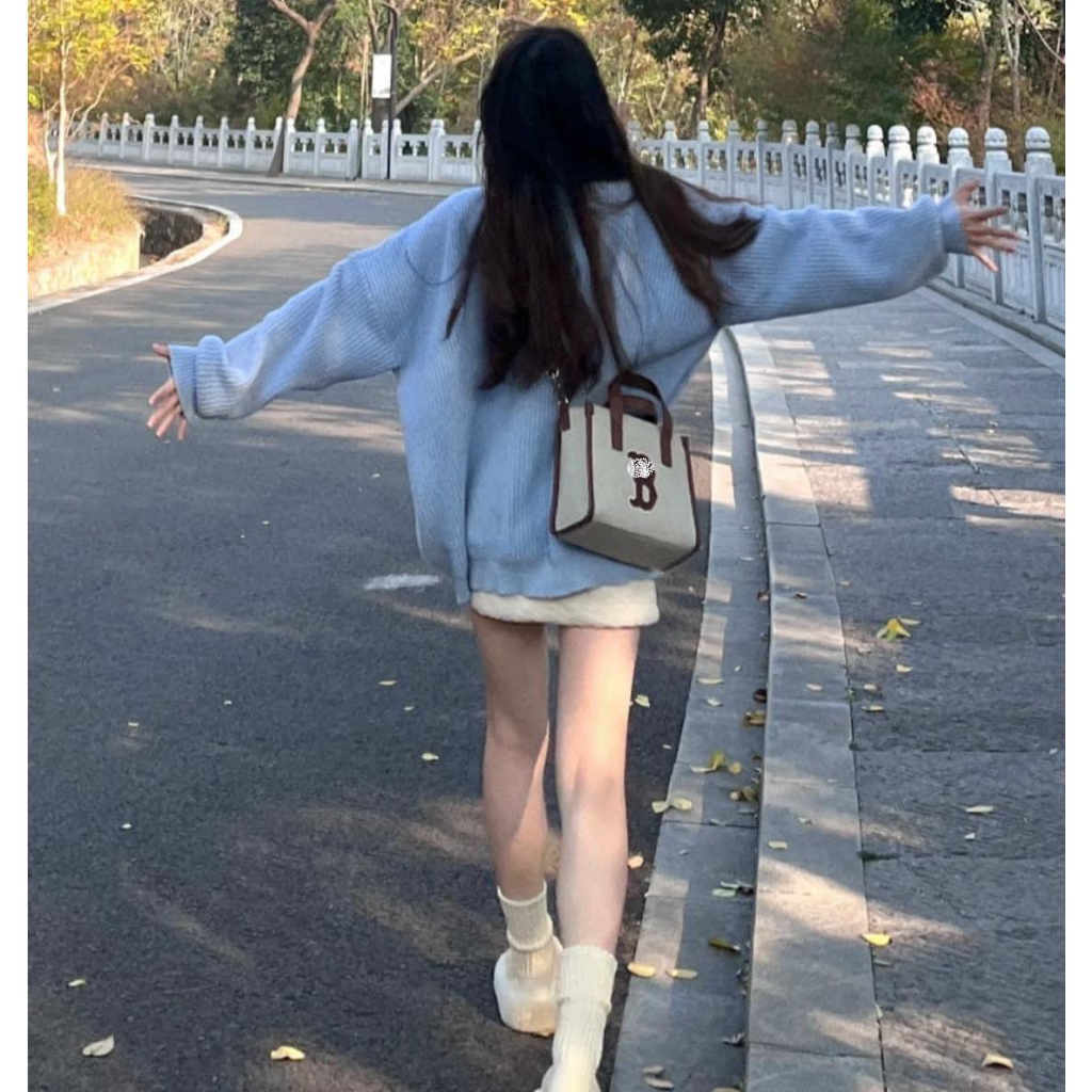 Túi đeo chéo - Túi Xách MLB NY Basic Big Logo Canvas Bucket size 23 chất vải dày dặn ngăn rộng