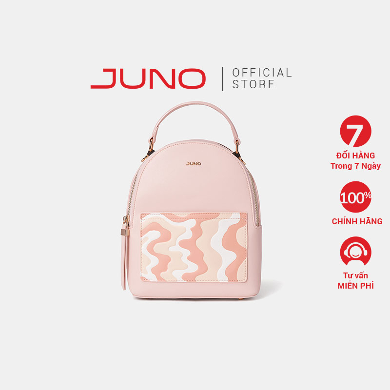 Balo Nữ Thời Trang JUNO In Hoạ Tiết Lượn Sóng BL148