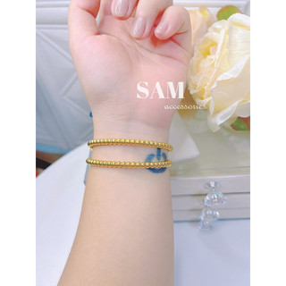 Vòng tay titan bi đơn giản
