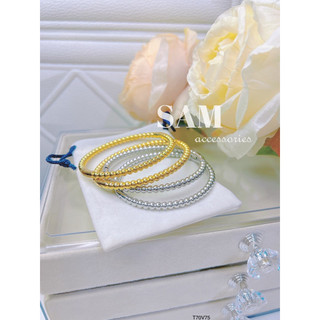 Vòng tay titan bi đơn giản