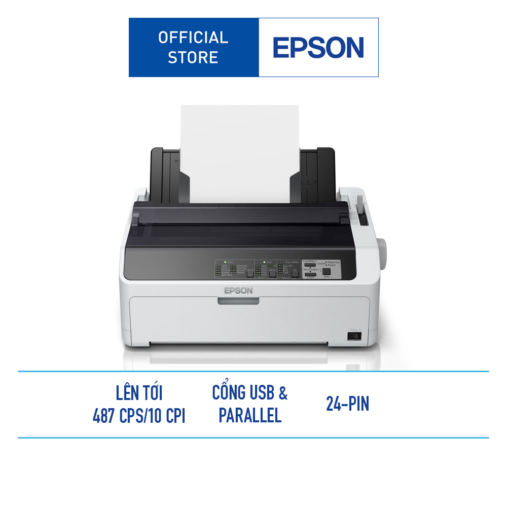 Máy In Kim Epson LQ-590II Hỗ Trợ In Ấn Trên Nhiều Kích Thước Khố Giấy