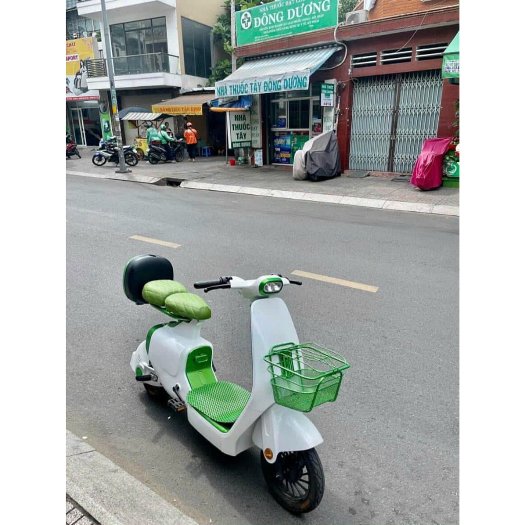 Phụ kiện thiết kế thời trang cho xe điện Hotgirl DoinNext VO-VC , Ghế trước - Ghế sau - Thảm lót chân - Giỏ xe