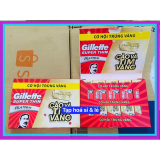 [Hàng tặng] Lưỡi lam gillette GILLETTE SUPER THIN dao lam
