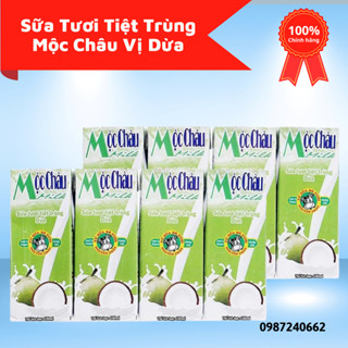 Combo 3 vỉ Sữa Tươi Tiệt Trùng Mộc Châu Vị Dừa  x 180ml