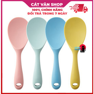 Muôi múc cơm vá xới cơm Lock&Lock bằng nhựa bọc Silicone chịu nhiệt độ cao CKT207
