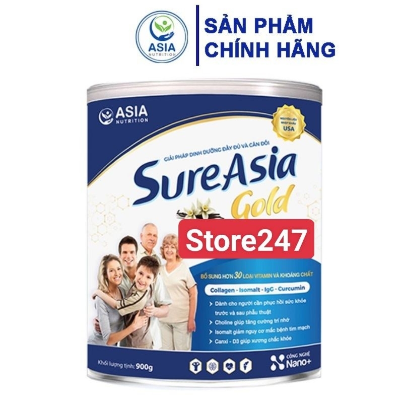 Sữa Sure Asia Gold giàu dinh dưỡng cho người lớn và trẻ nhỏ
