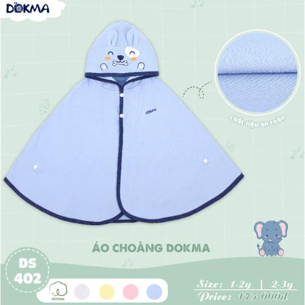 Áo choàng chống nắng DOKMA cho bé trai và bé gái 12-36M