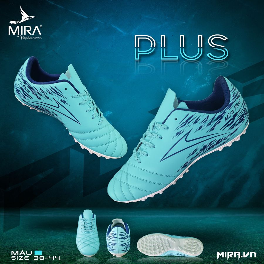 Giày thể thao, Giày bóng đá đế đinh sân cỏ nhân tạo giá rẻ Mira Plus - Dungcusport
