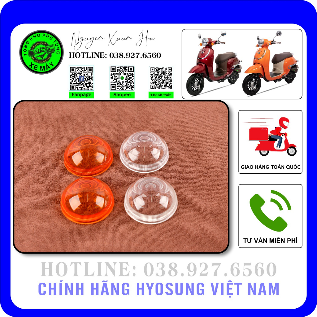 Nắp đèn xi nhan giorno 50cc/ HSV2-50cc/ Giorno 2023 (Kính đèn/chụp đèn xi nhan) Nắp được tất cả các phiên bản Giorno
