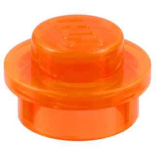 [1 Cái] LEGO Tấm Đĩa Tròn 1x1, Màu Cam Đỏ Huỳnh Quang Xuyên Sáng ID 6240218 34823