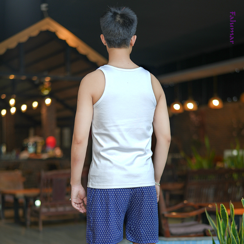 Áo ba lỗ Falumar cho nam, chất vải Cotton mềm mịn, co giãn, thoáng mát, thấm hút mồ hôi