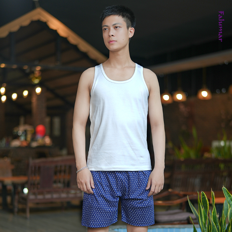 Áo ba lỗ Falumar cho nam, chất vải Cotton mềm mịn, co giãn, thoáng mát, thấm hút mồ hôi