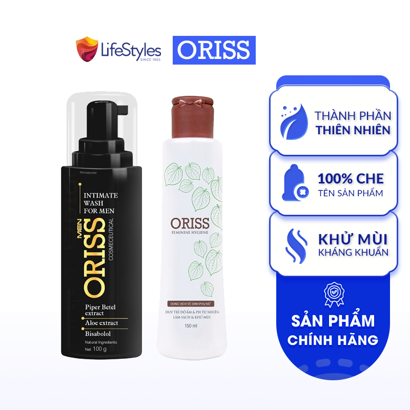 Combo Dung Dịch Vệ Sinh Cho Nam Và Nữ Oriss - 150ml/chai