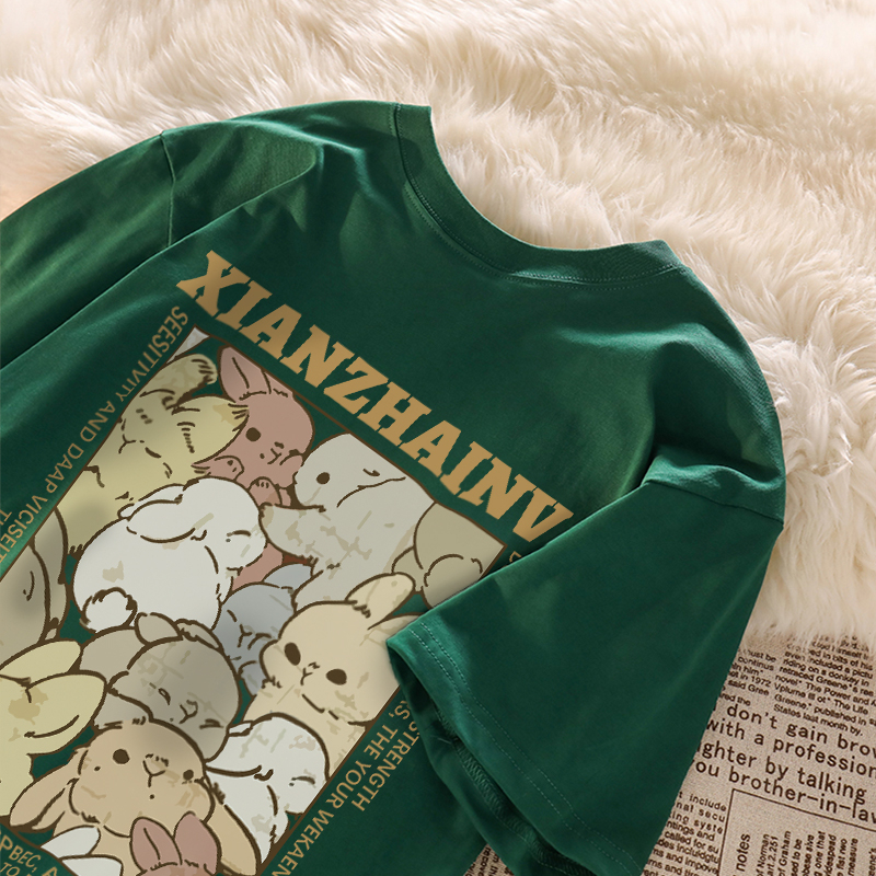 SALMO áo thun cổ tròn trắng hè nữ tee bigsize áo phông unisex vintage fashion 100%cotton