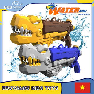 Súng nước đồ chơi khủng long ;Đồ chơi vận động ngoài trời cho bé；súng nước T-rex phóng kiểu kéo；Đồ chơi mùa hè