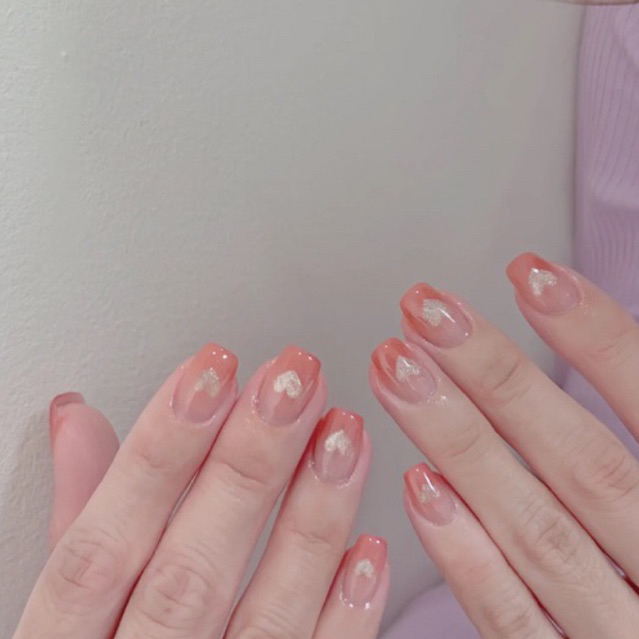 Nailbox Ombre hồng mắt mèo trái tim