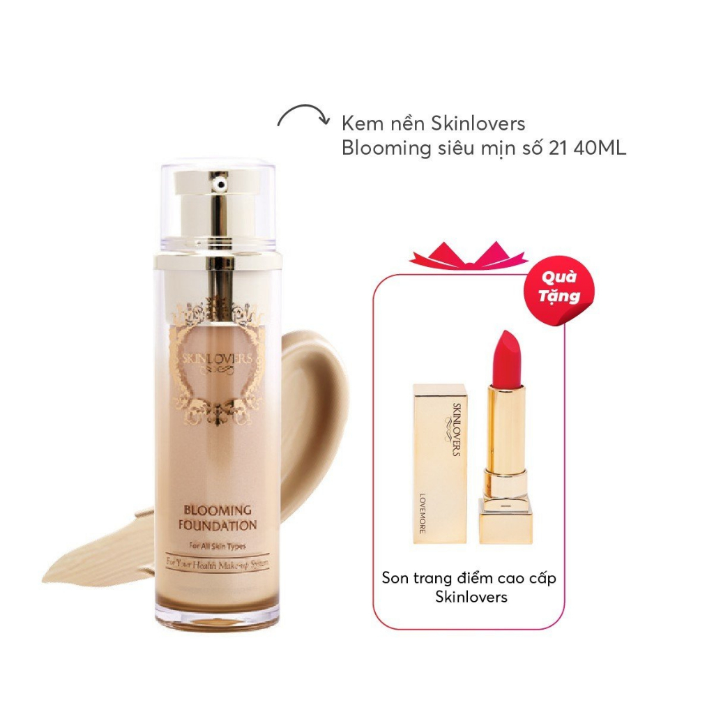 Kem nền trang điểm siêu mịn Skinlovers màu sáng 40ml