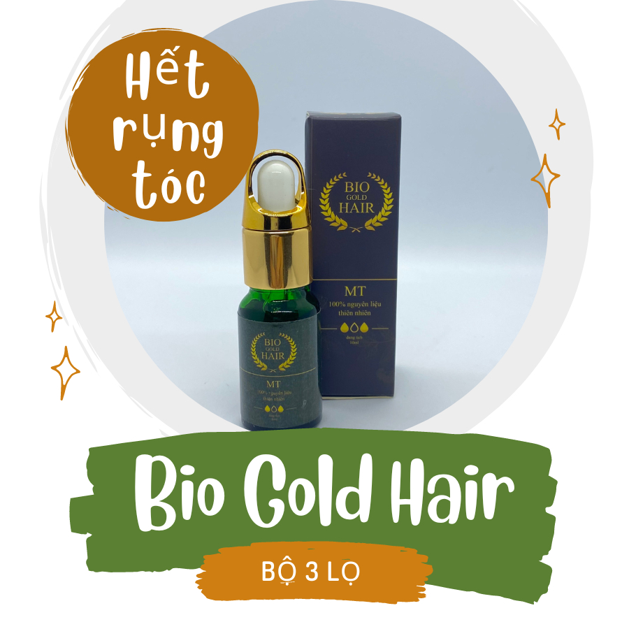 Bộ 3 Lọ Bio Giúp Dưỡng Tóc, Hết Gãy Rụng Sau 2 Tuần - Dành Cho Tóc Thưa, Rụng Nhiều Hói Đầu