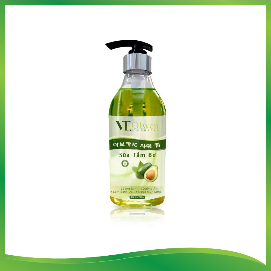 [Chính Hãng] Sữa Tắm Dưỡng Ẩm Thiên Nhiên VT.Olwen Tinh Chất Trái Bơ 750ml