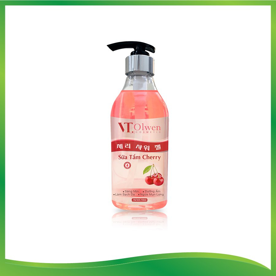 [Chính Hãng] Sữa Tắm Dưỡng Ẩm Thiên Nhiên VT.Olwen Tinh Chất Cherry 750ml