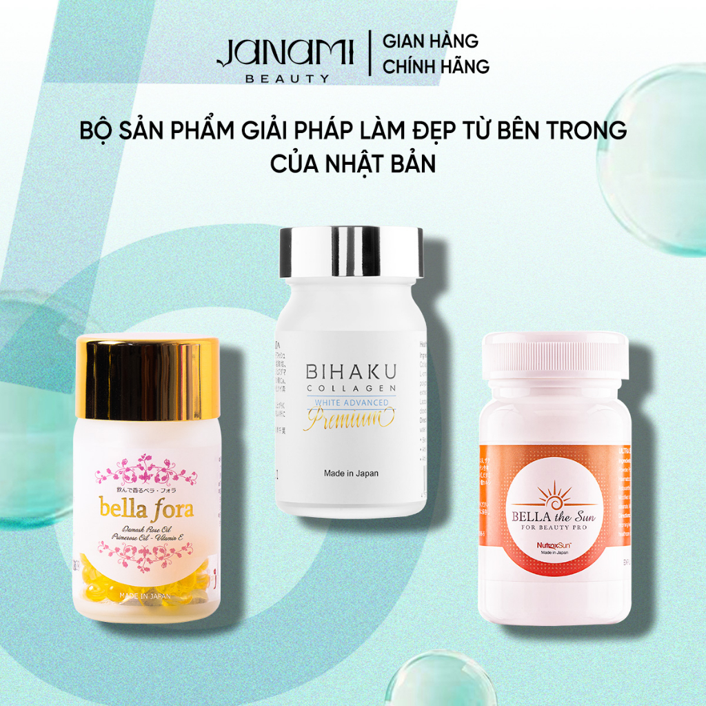 Bộ sản phẩm chăm sóc sức khỏe và vẻ đẹp làn da nội sinh Nhật Bản - Janami Store