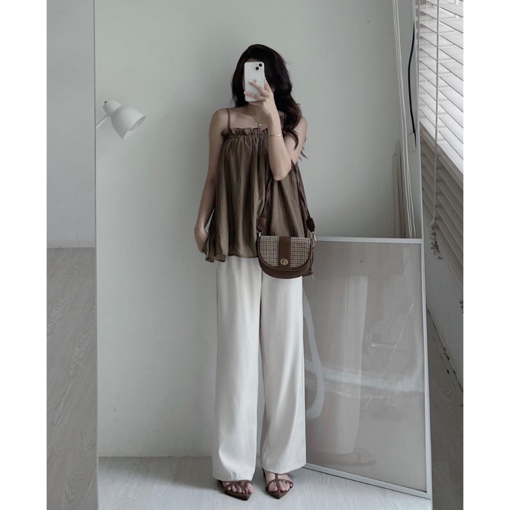 Áo 2 dây bèo ngực Hari GenZ 8741-P0K37