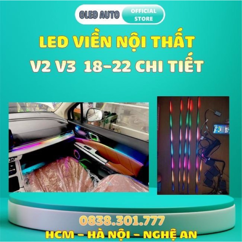 Led Nội Thất V2,V3 18 led và 22 led Nháy Đuổi Ô Tô , Bảo Hành 1 Năm | BigBuy360 - bigbuy360.vn