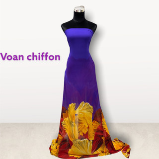 Vải voan chifon áo dài ms3140