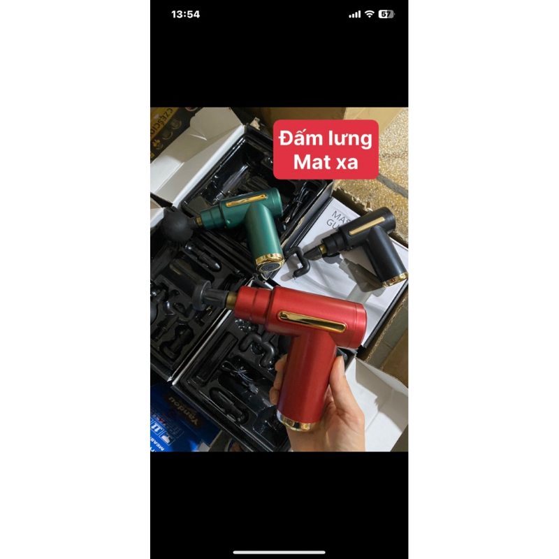 Máy Mát xoa Cầm Tay Mini, Massage Cầm Tay Mini Toàn Thân 6 Cấp Độ Chuyên Sâu Đa Năng