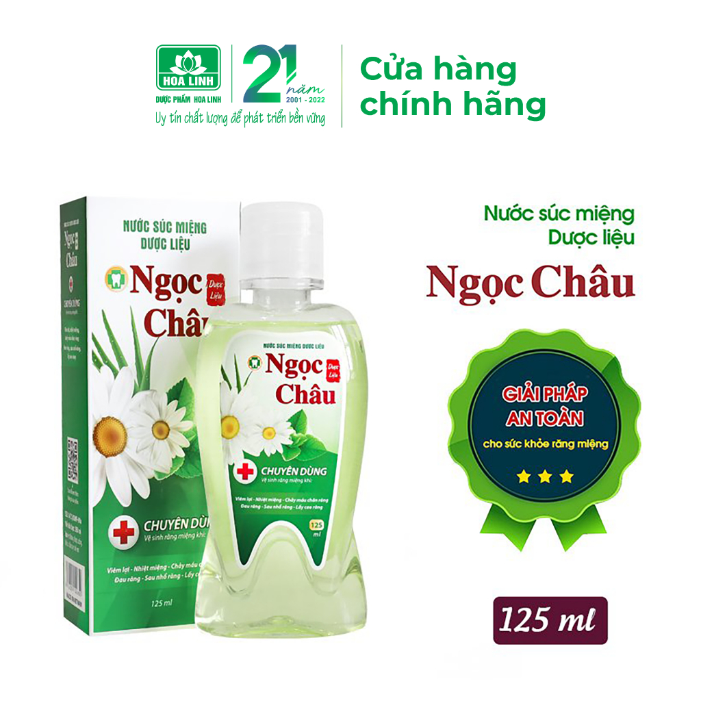 Bộ chăm sóc gia đình ( 1 KĐR Ngọc Châu truyền thống 170g, 1 NSM Ngọc Châu 125ml, 1 KĐR Ngọc Châu trẻ em hương dâu)