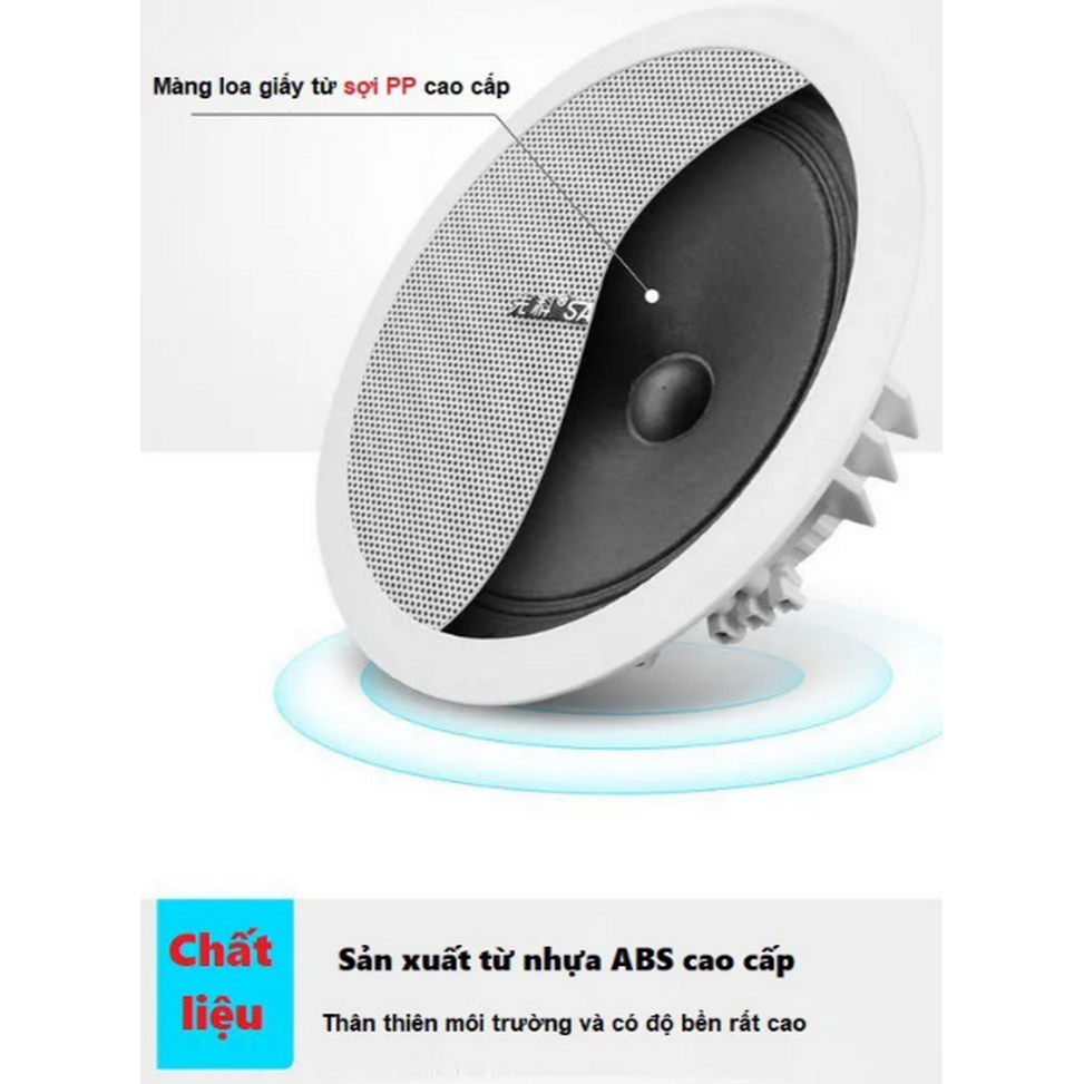 Bộ 4 Loa Âm Trần SAST Cao Cấp Không Dây Bluetooth , Âm Thanh Vòm 3D - Home and Garden